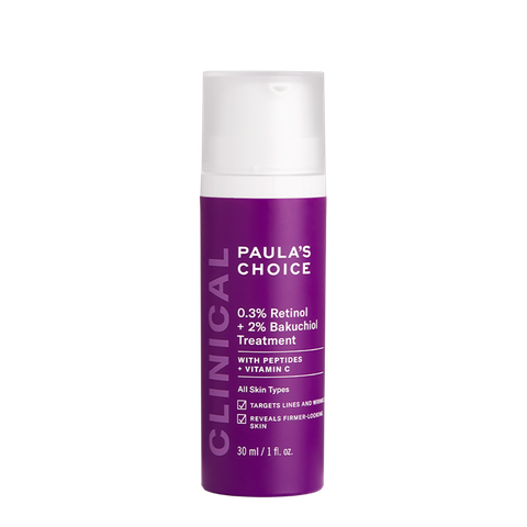 Tinh chất chống lão hóa giúp mờ vết thâm và nếp nhăn Clinical 0.3% Retinol + 2% Bakuchiol Treatment
