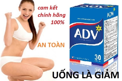 Giảm cân ADV SLIMMING CAPSULES Thực phẩm bảo vệ Sức Khỏe Hỗ trợ Giảm Cân Giảm Béo An Toàn Hiệu Quả cho Người Thừa Cân Béo Phì, Mỡ Máu Cao, Muốn Giảm BÉO, tăng cường chuyển hóa chất béo, giảm mỡ Nine's Beauty Nines Beauty