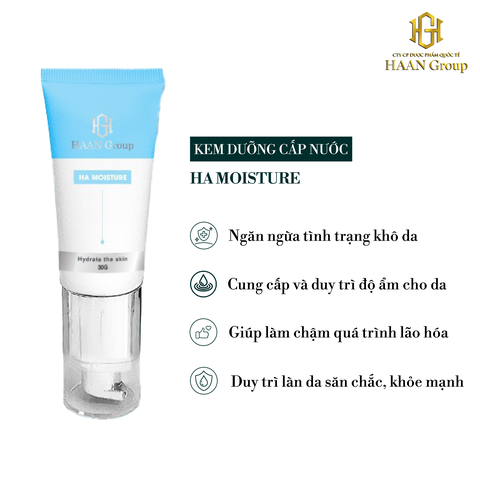 HA Moisture Kem dưỡng cấp nước giúp da mềm mịn, giảm nếp nhăn, chống lão hóa ngăn ngừa khô da bong tróc Vũ Trụ Khỏe Đẹp