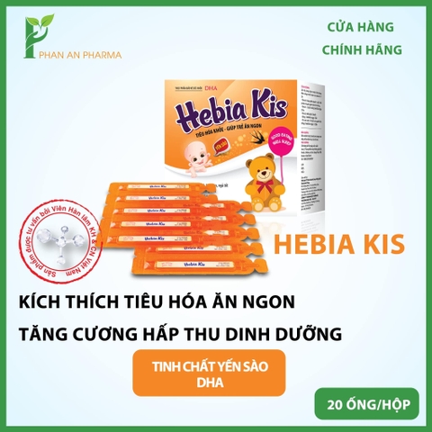 Hebia Kis cho trẻ em bị còi xương Suy dinh dưỡng Biếng ăn Chậm lớn Hấp thu kém miễn dịch kém Trẻ chậm phát triển chiều cao chậm mọc răng giúp trẻ ăn ngon ngủ tốt tăng cường hấp thu dưỡng chất tăng sức đề kháng Nine's Beauty