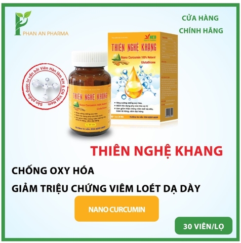 Thiên Nghệ Khang Hỗ trợ Tăng cường hệ miễn dịch Chống oxy hóa Giảm Viêm loét dạ dày hành tá tràng viêm đại tràng giảm tác dụng phụ của hóa trị xạ trị giảm nguy cơ mắc khối u lành vết thương Nines's Beauty Nines Beauty