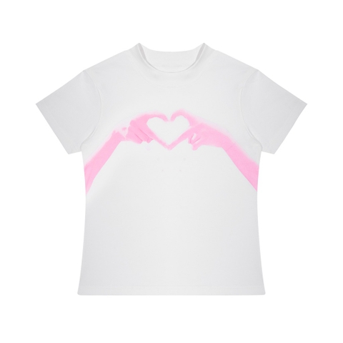 Heart Handsign T-Shirt White