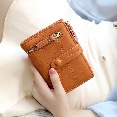 Ví Nữ Mini Ngắn Cầm Tay Cao Cấp Sang Trọng Phong Cách Hàn Quốc TVNN135