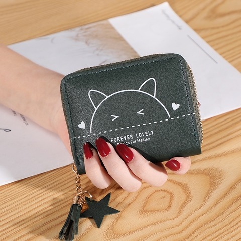 Ví Nữ Mini Ngắn Cầm Tay Dễ Thương Nữ Tính Hàn Quốc TVNN288