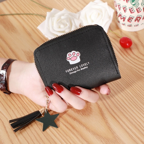 Ví Nữ Mini Ngắn Cầm Tay Dễ Thương Nữ Tính Hàn Quốc TVNN289