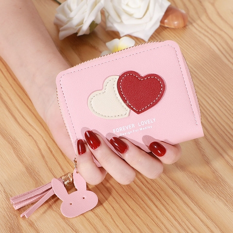 Ví Nữ Mini Ngắn Cầm Tay Dễ Thương Nữ Tính Hàn Quốc TVNN292