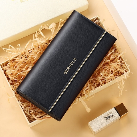 Ví Nữ Dài Da Bò Cao Cấp Chống Đánh Cắp Thông Tin Thẻ TVNN379