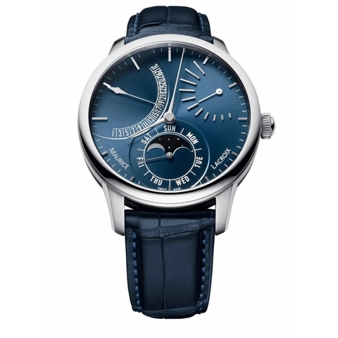Đồng hồ Nam Maurice Lacroix Masterpiece Moonphase Retrograde Power Reserve MP6528-SS001-430