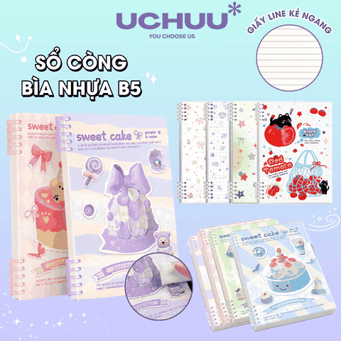 Sổ Còng Bìa Nhựa B5
