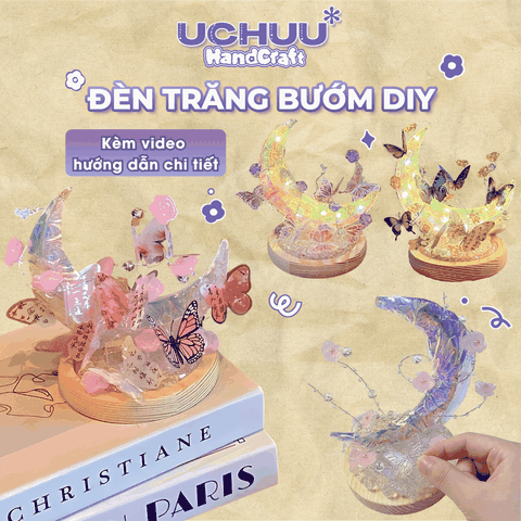 Đèn Trăng Bướm DIY
