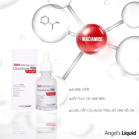 Serum Angel's Liquid 7Day Whitening Program Glutathione 700 V-Ample 30ml