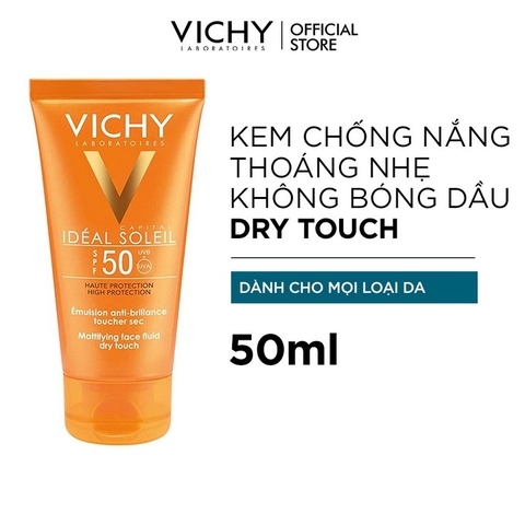 Kem Chống Nắng Vichy Ideal Soleil Mattifying Face Fluid Dry Touch 50ml SPF50 M4641221