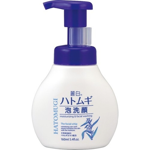 Sữa Rửa Mặt Tạo Bọt Dưỡng Ẩm Sáng Da Reihaku Hatomugi 160ml