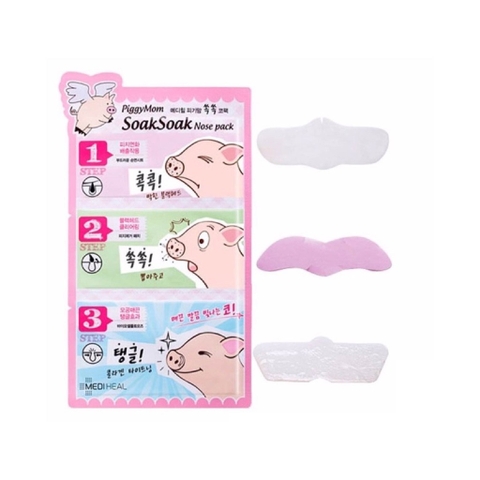Miếng Lột Mụn Mediheal Piggy Mom SoakSoak Nose Pack