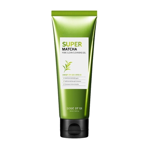 Sữa Rửa Mặt Dưỡng Ẩm, Se Khít Lỗ Chân Lông Some By Mi Super Matcha Pore Cleansing Gel 100ml