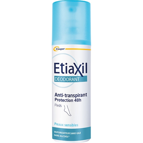 Xịt Khử Mùi Mồ Hôi Chân EtiaXil Deodorant Anti-transpirant 48h Pieds Feet 100ml