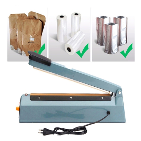 Máy dán miệng túi, máy ép hàn miệng túi PFS-300 hàn nhiệt nhanh, đa dạng loại túi