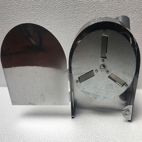 Máy thái hành tỏi quay tay inox, thái lát sả sung tặng bộ dao phụ