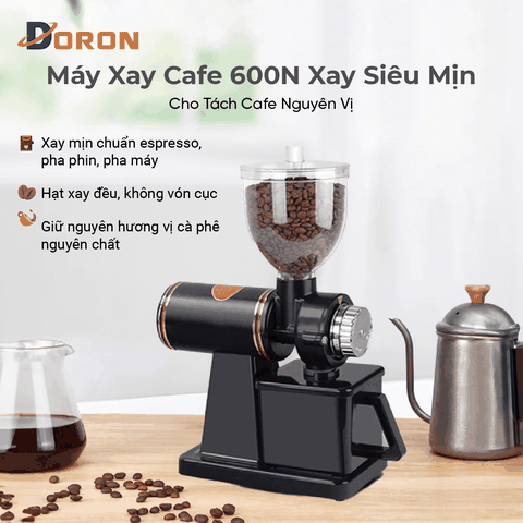 Máy xay cà phê hạt DORON_173,  nghiền cafe 8 cấp độ siêu mịn
