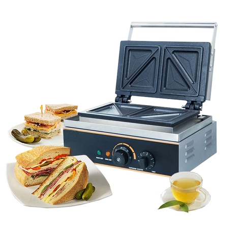 Máy nướng bánh mì sandwich, hotdog waffle 2200W làm nóng nhanh, an toàn, dễ sử dụng