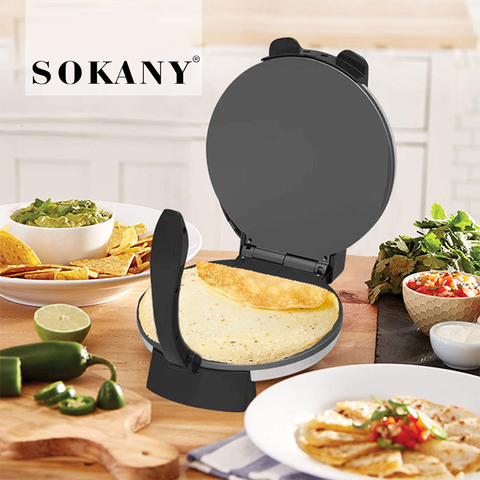 Máy làm bánh tráng 2 mặt trơn SOKANY KJ-507 2000W nướng bánh pancake, crepe