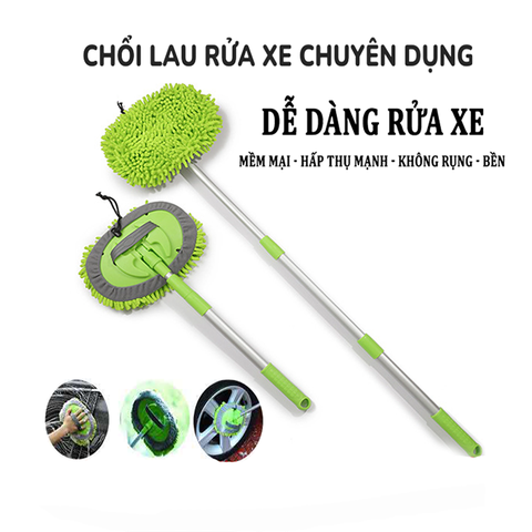 Chổi rửa xe ô tô sợi mềm, chổi lau xe chuyên dụng dành cho xe hơi