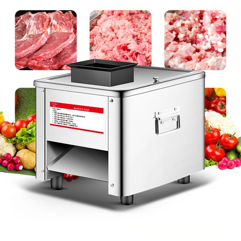 Máy thái lát thịt, máy xắt thịt 850W xắt hạt lựu, thái thịt, tai heo, bì lợn lưỡi 2.5MM