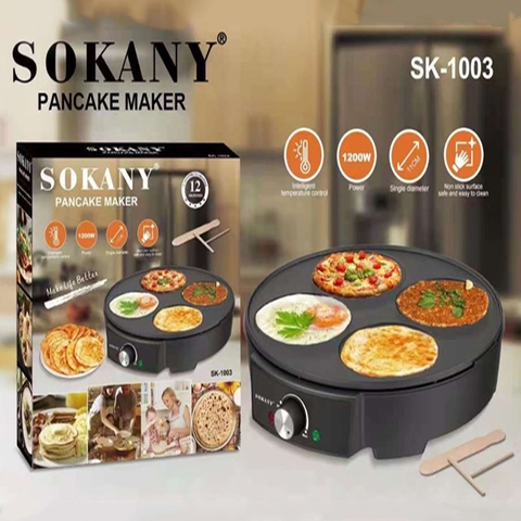 Máy chiên trứng, nướng thịt SOKANY SK-1003 1200W làm đồ ăn sáng tiện lợi