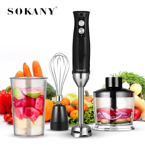 Máy xay sinh tố cầm tay 4IN1 SOKANY WK-1710 xay thịt, đánh trứng, rau củ…