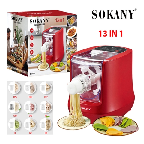 Máy làm mì tươi tự động SOKANY SK-1776 260W kèm loại 13 khuôn