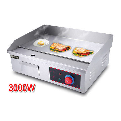 Bếp chiên rán mặt phẳng 3000W gia nhiệt kép, chống dính telfon siêu bền