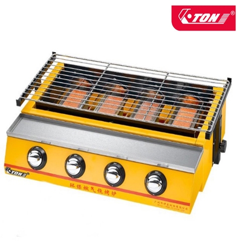 Bếp nướng hàu, bếp nướng gas bbq ETON ET-K222 4 họng đốt hồng ngoại không khói