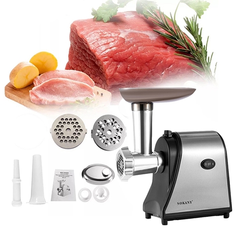 Máy xay thịt, đùn thịt, làm xúc xích SOKANY SK-093 công suất 1500W