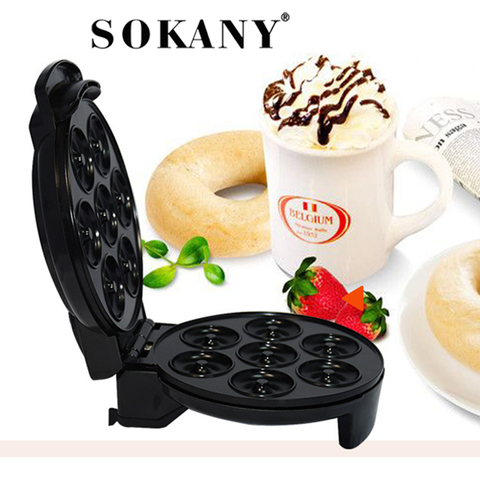 Máy làm bánh Donut SOKANY WJ-307 1200W 7 lỗ bánh