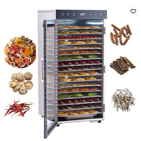 Máy sấy hoa quả, thực phẩm đa năng 18 khay inox sấy 360 độ