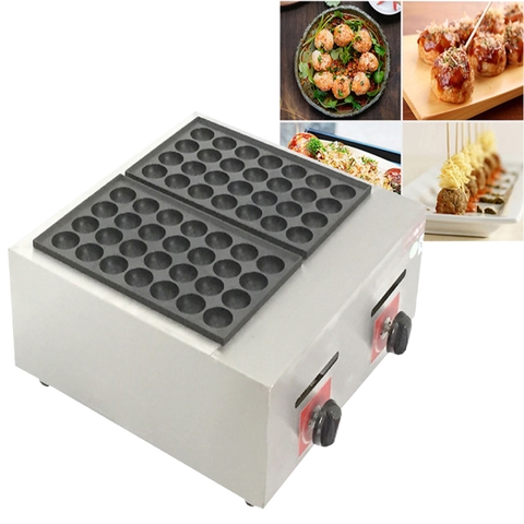 Máy làm bánh bạch tuộc takoyaki đôi dùng gas tốc độ gia nhiệt nhanh, nhiệt độ cao