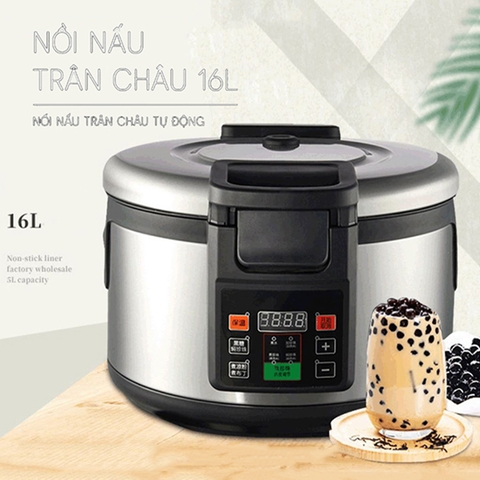 Nồi nấu trân châu tự động AONUOSI 16L 2200W nấu và ủ trân châu dung tích lớn