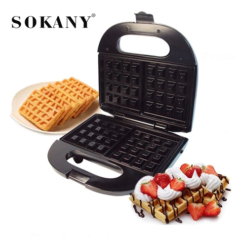 Máy nướng bánh waffle, làm bánh kẹp tàn ong SOKANY 750W