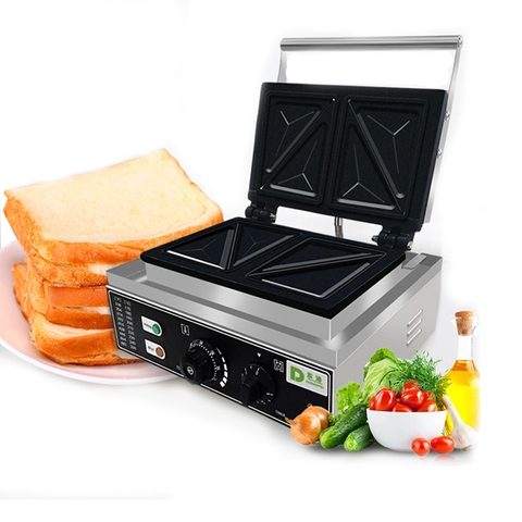 Máy nướng bánh mì sandwich, hotdog waffle 2200W làm nóng nhanh, an toàn, dễ sử dụng