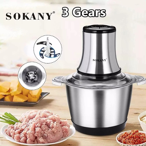 Máy xay thịt SOKANY SK-7011 cối inox 3L/600W xay thực phẩm nhà bếp