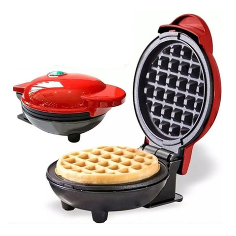 Máy làm bánh waffle mini, nướng bánh kẹp tàn ong 350W