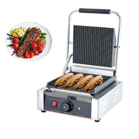 Máy nướng thịt bít tết, nướng bánh mì kẹp công nghiệp 2200W