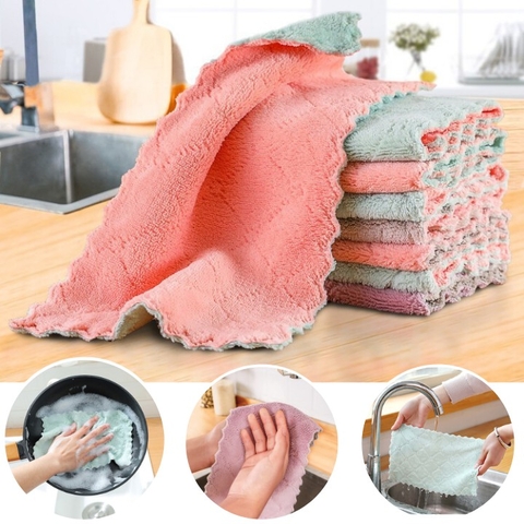 Khăn lau nhà bếp đa năng 2 mặt mềm mại, siêu thấm hút