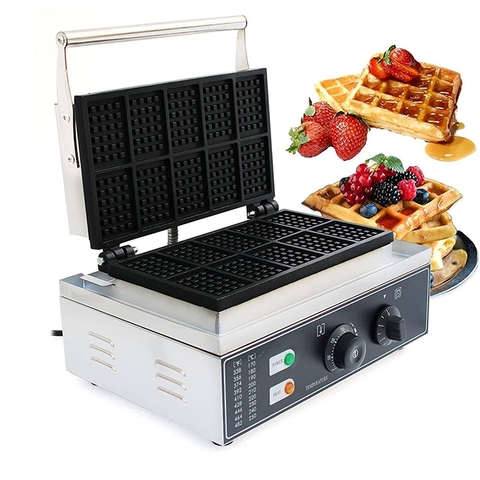 Máy làm bánh waffle, bánh tổ ong 1650W kiểm soát nhiệt độ chính xác, bánh thơm ngon