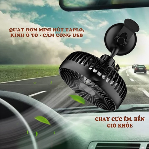 Quạt làm mát gắn ghế sau xe hơi tiện dụng với 3 tốc độ