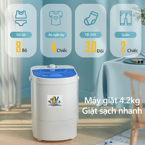 Máy giặt mini bán tự động 4.2Kg phù hợp cho gia đình và sinh viên