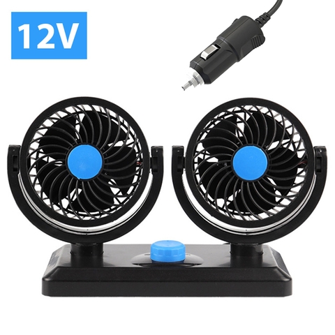 Quạt mini ô tô 10W cắm nguồn tẩu 12v đa năng xoay 360 độ siêu mát