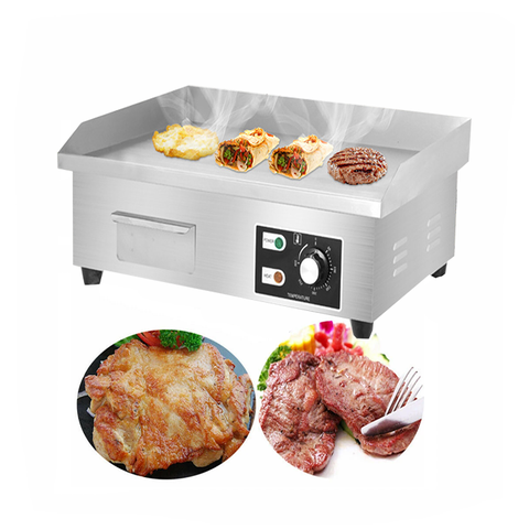 Bếp chiên rán mặt phẳng 3000W gia nhiệt kép, chống dính telfon siêu bền