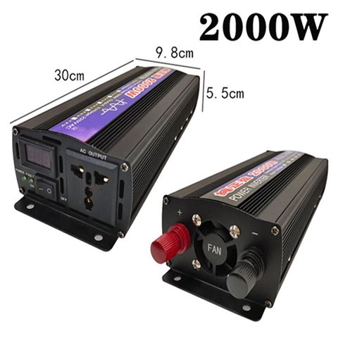 Bộ kích điện 12V lên 220V sóng sine chuẩn 2000W Inverter