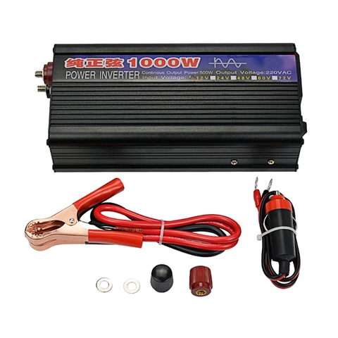 BỘ KÍCH ĐIỆN INVERTER 48V - 220V - 1000W  SIN CHUẨN